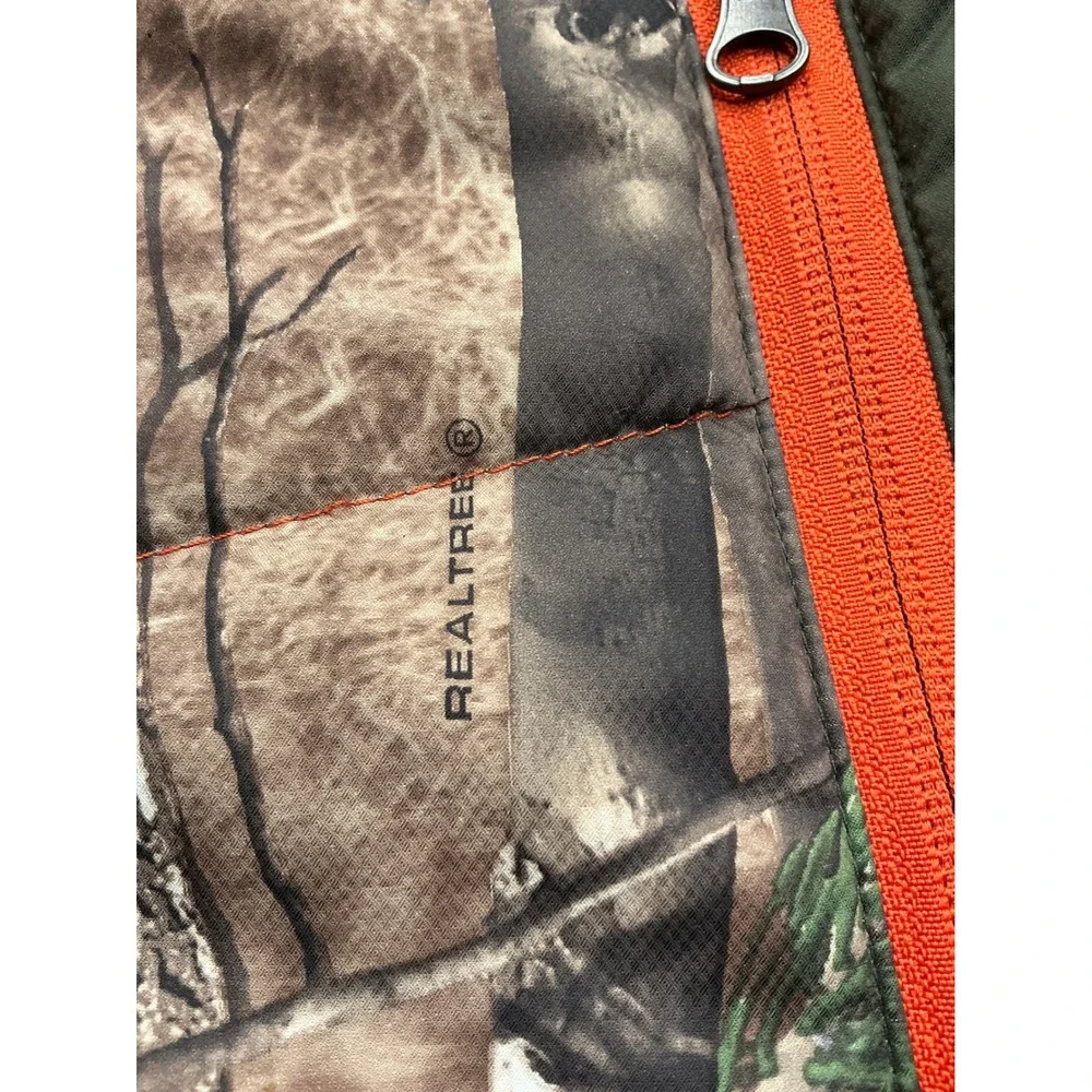 Under Armour Realtree‎ Camo Insulated Vest Hunting Outdoor Green Orange Mens M